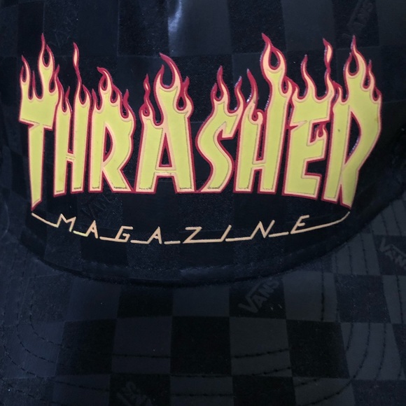 Rare  limited edition Thrasher magazine X Vans ball cap hat unisex - Picture 3 of 7
